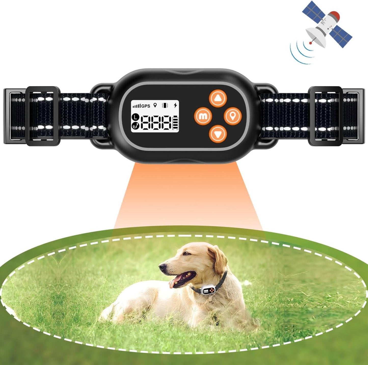 HEJOHJY GPS Wireless Dog Fence - Waterproof & Rechargeable