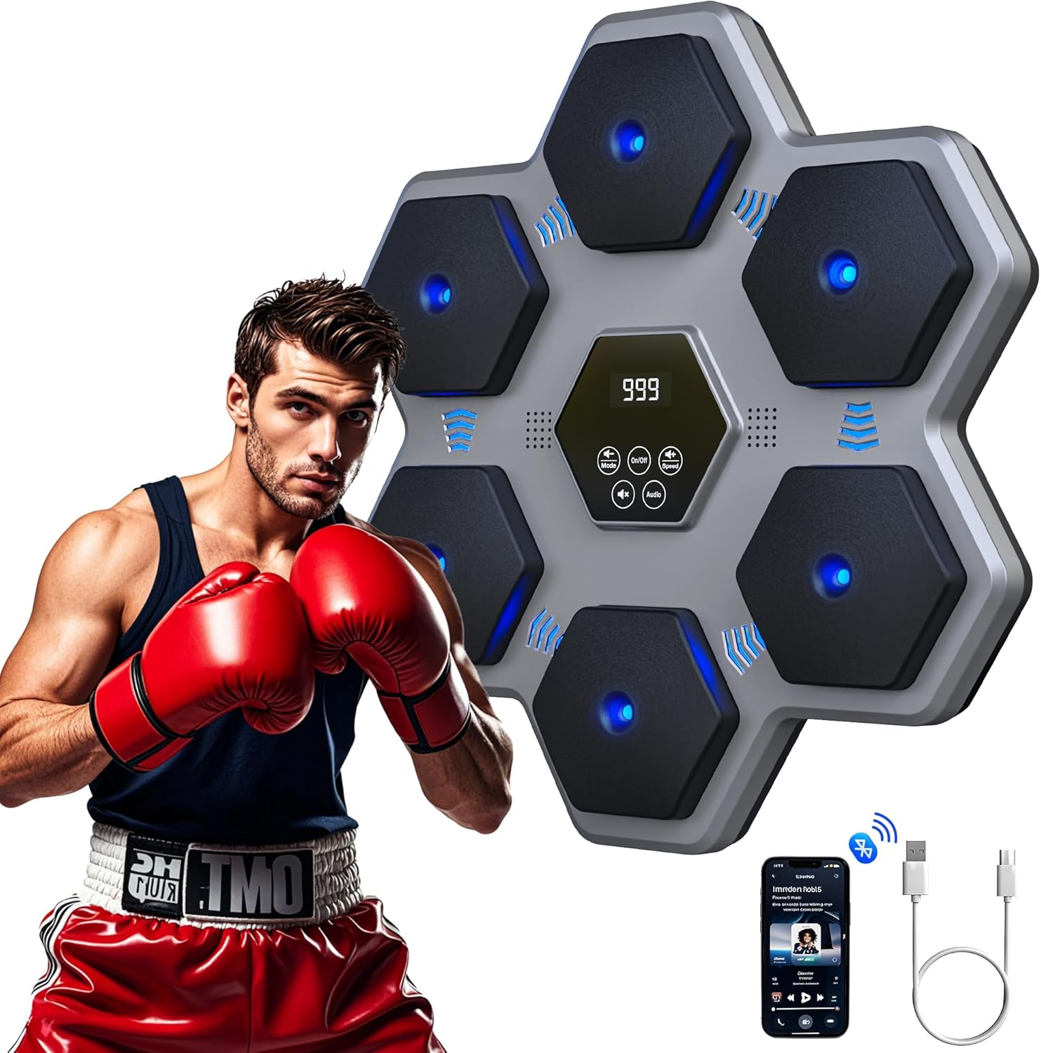 Wall Mounted Music Boxing Trainer - BOMMETER