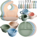 Silicone Baby Feeding Set 24 Pack - Durable Weaning Kit