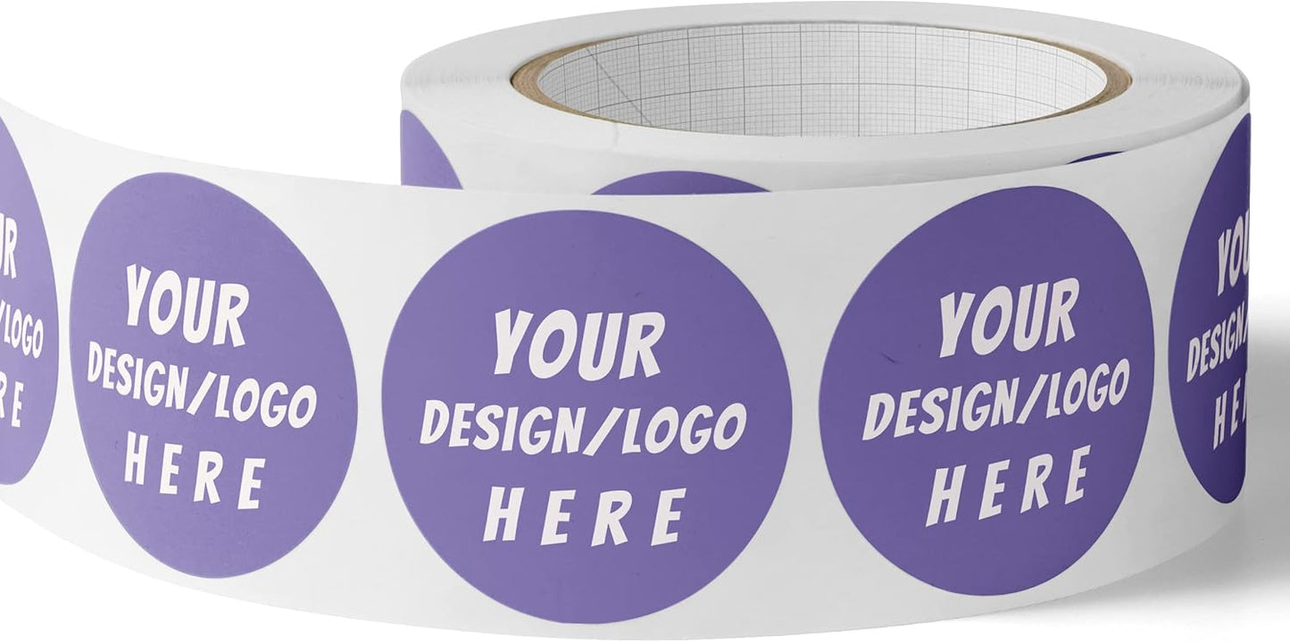 Custom Circle/Square BOPP Roll Labels for Business and Events