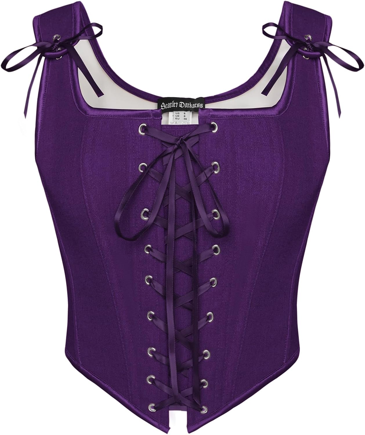 Renaissance Corset Tops for Women - Vintage Lace Up Overbust