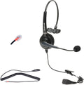 Zultys Phone Headset Dual Ear Noise Canceling - Call Center Ready
