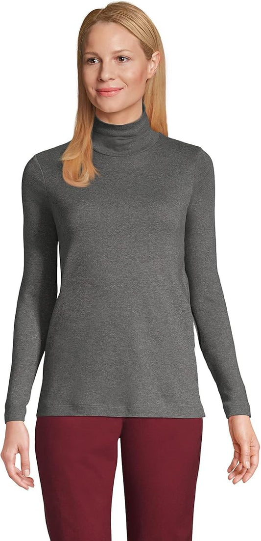 Lands' End Women's Supima Cotton Long Sleeve Turtleneck Review