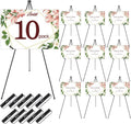 Easel Stand for Display 63 in 10 Pack - Portable Foldable Metal Easels