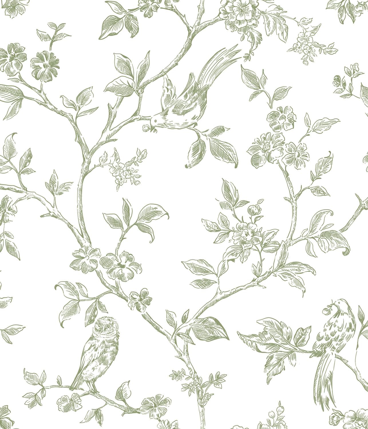 Orainege Vintage Floral Wallpaper Peel and Stick for Home Decor
