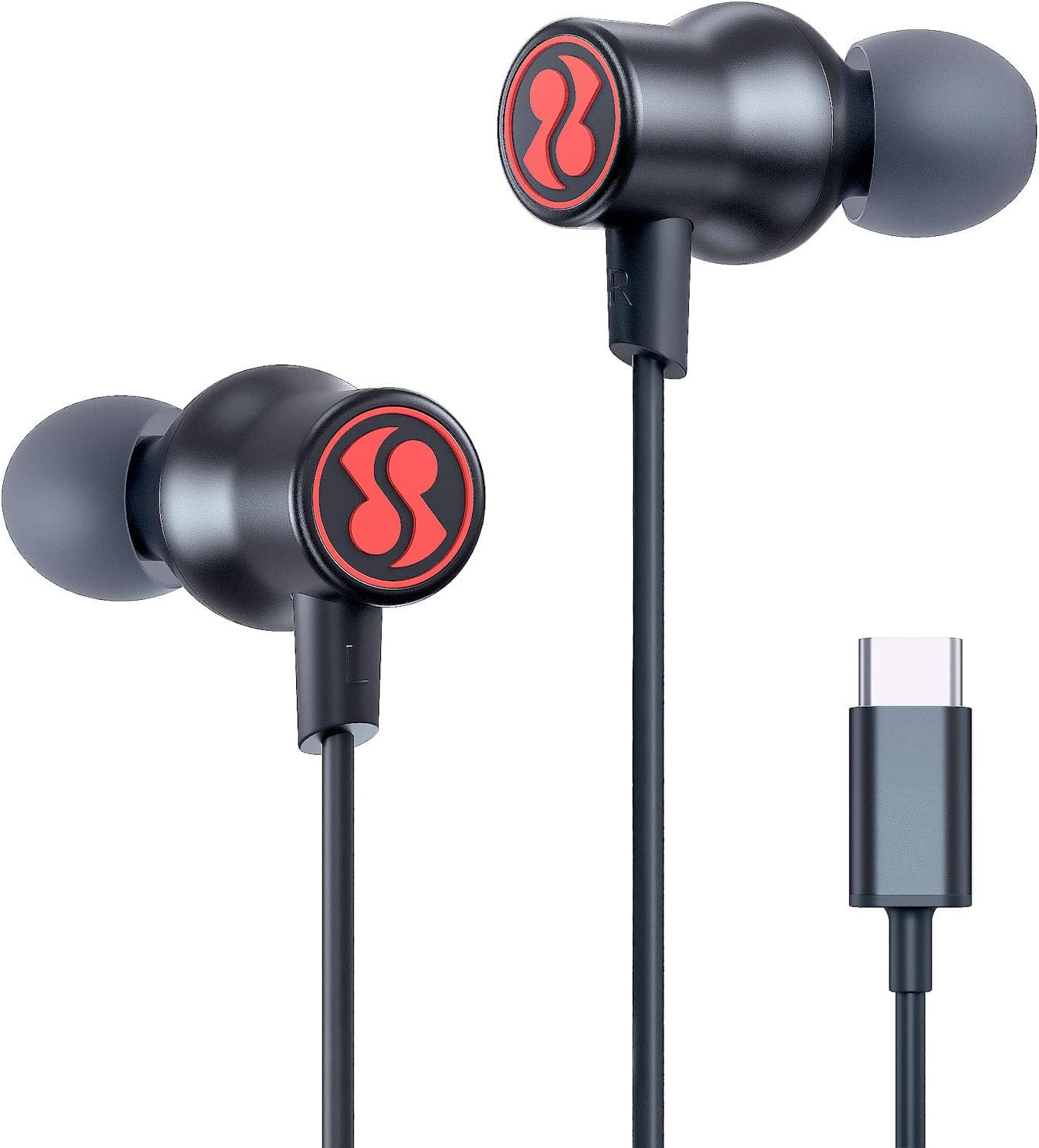 SUMWE USB-C Earbuds w/ Microphone - Wide Device Compatibility