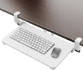 Small Keyboard Tray Under Desk Pull Out Tray - Space Saving Ergonomic
