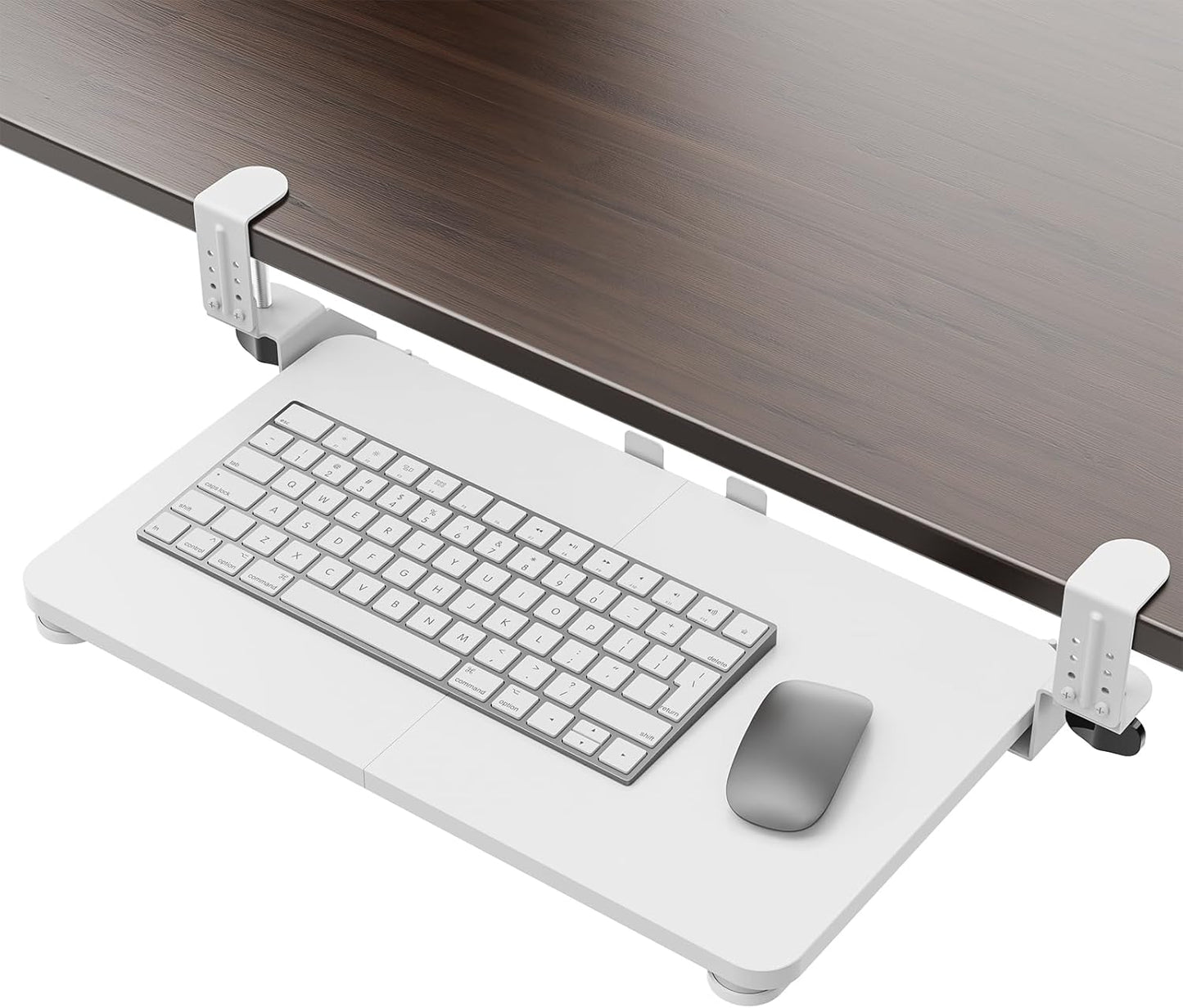 Small Keyboard Tray Under Desk for Ergonomic Typing Comfort