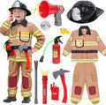 Tacobear 12pcs Firefighter Costume for Kids - Realistic Play Set