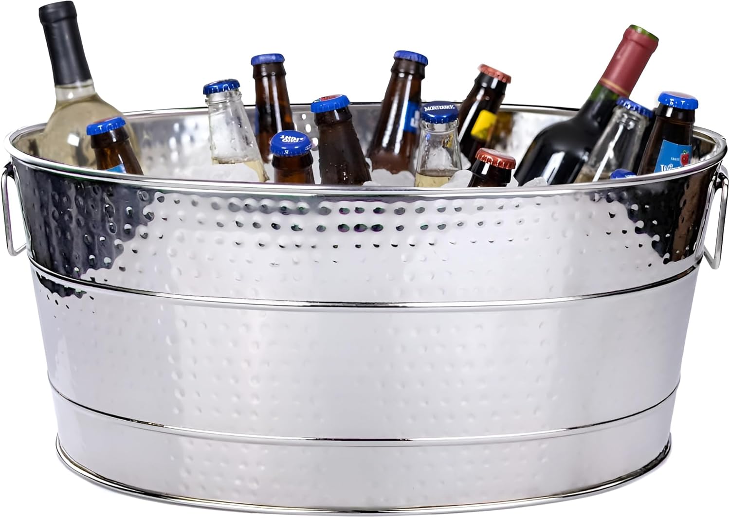 Aspen Heavy-Duty Oval Stainless Steel Drink Cooler for Parties