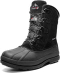 NORTIV 8 Men's Insulated Waterproof Work Winter Snow Boots - Warm is