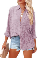 PRETTYGARDEN Women's Chiffon Blouse Long Sleeve Elegant Tops
