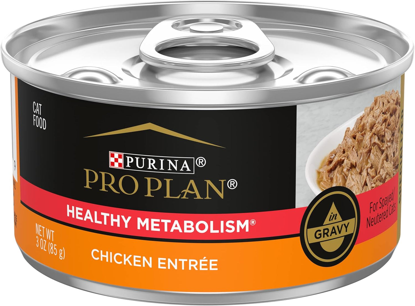 Purina Pro Plan High Protein Gravy Wet Cat Food for Healthy Metabolism
