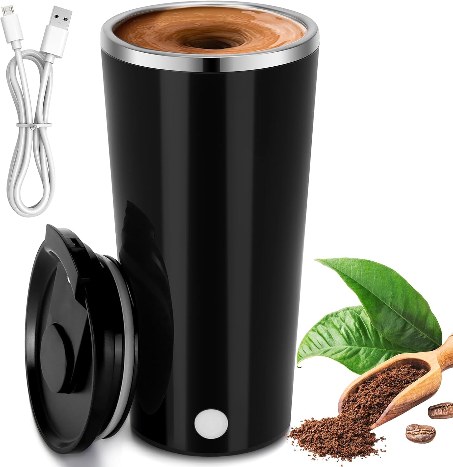 Yummy Sam Self-Stirring Coffee Mug - Effortless Mixing!