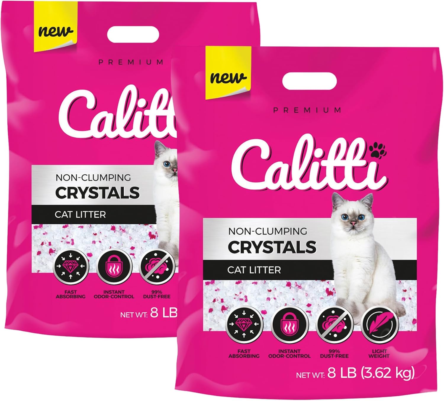 Crystals Premium Cat Litter Non-Clumping for Maximum Odor Control
