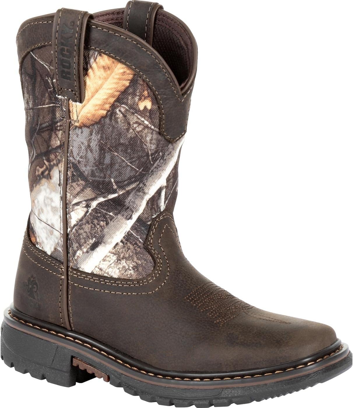 ROCKY Kids' Ride FLX Western Boot for Severe Wet Conditions