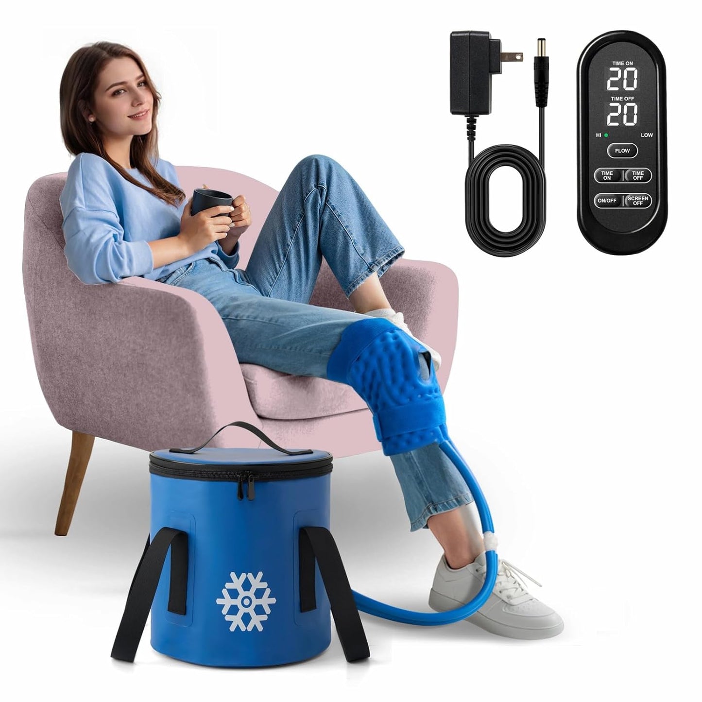 Portable Cold Therapy Machine for Knee Replacement Recovery