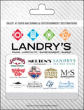 Landry's Multibrand Gift Card - Perfect for Food Lovers