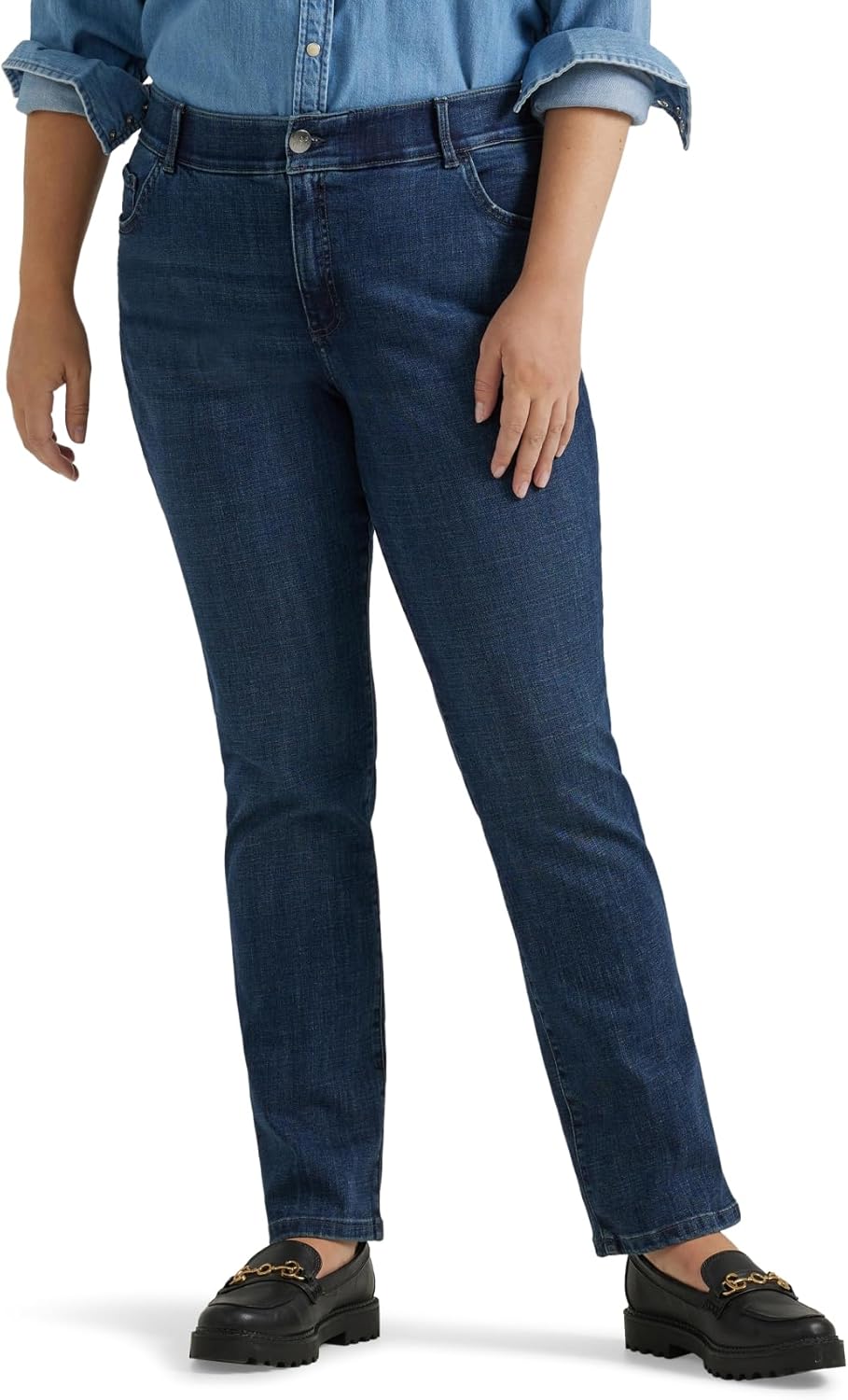 Lee Plus Size Ultra Lux Comfort Flex Motion Straight Leg Jean
