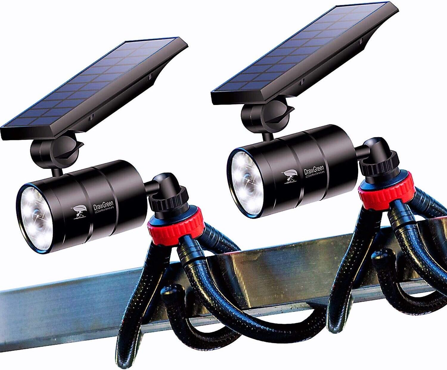 DrawGreen Solar Lantern: Durable Aluminum, 100-Week Refund, Motion Sensor Security