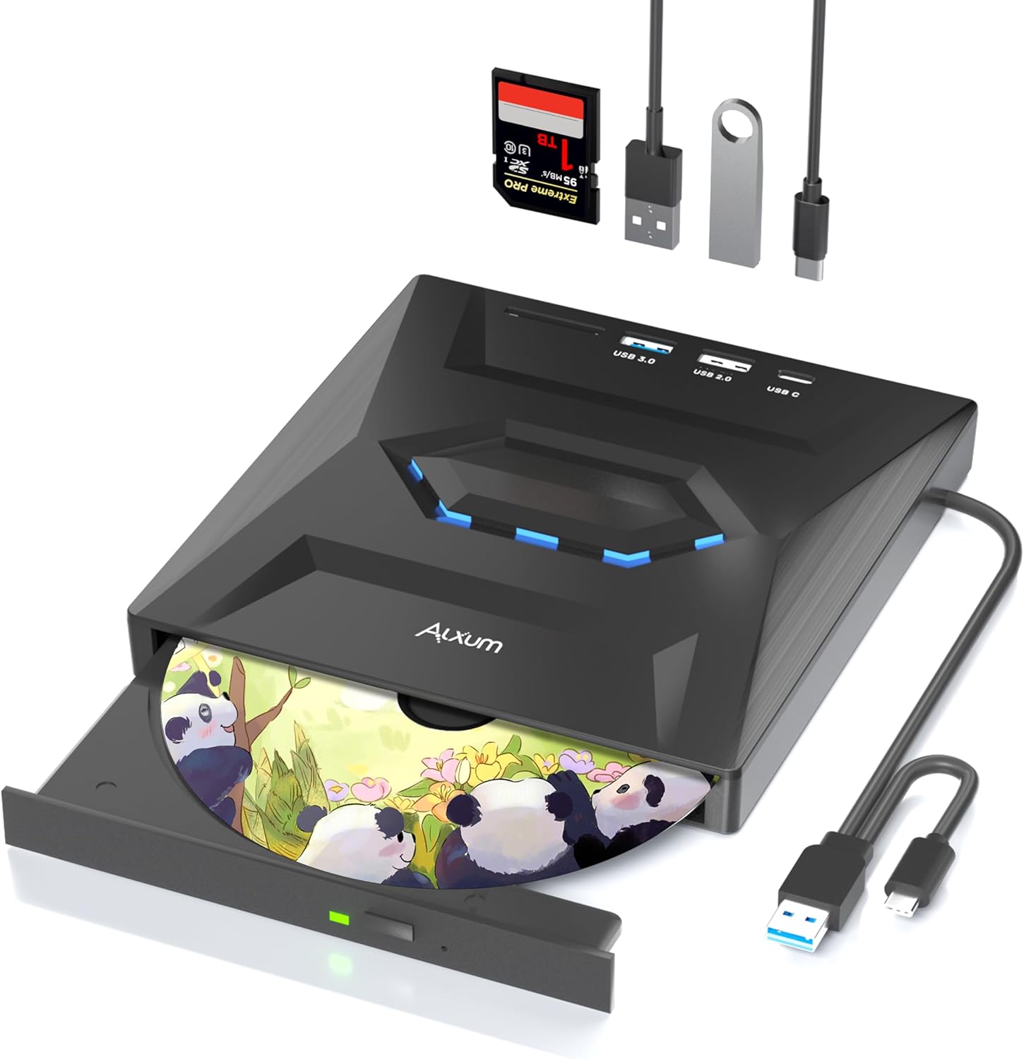 Alxum Portable CD/DVD Drive: Super Fast Speed