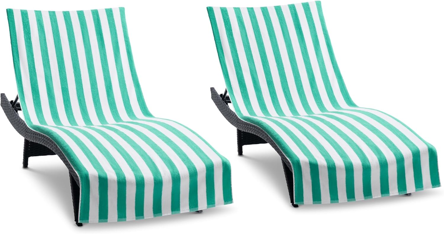 Stylish California Chaise Lounge Cover Pack of 2 for Beach