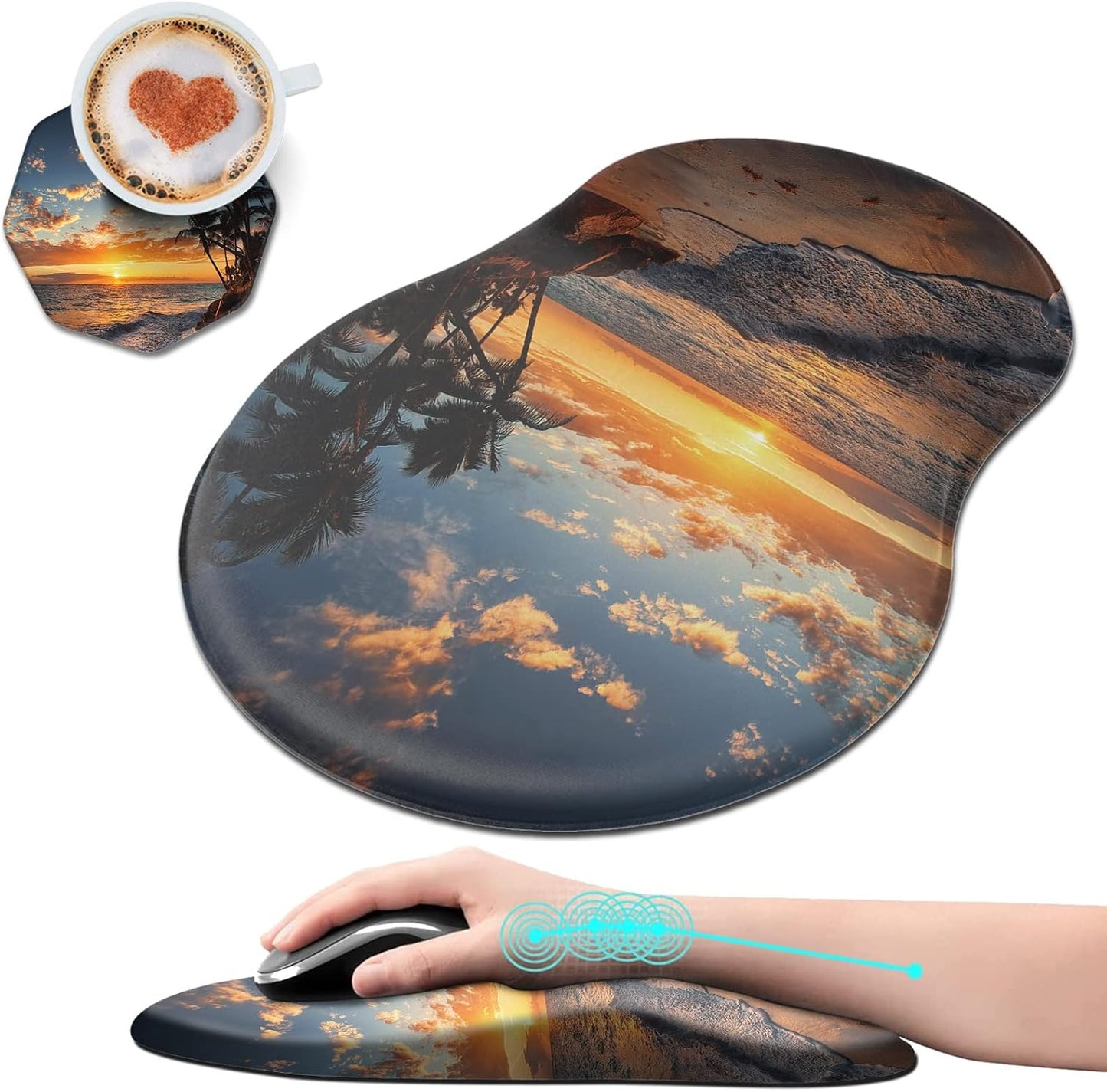 Ultimate Ergonomic Mouse Pad Set - Say Goodbye to Wrist Pain!