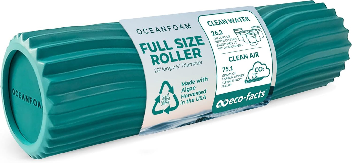 Oceanfoam Tidal Roller - Ergonomic Foam Roller for Muscle Relief
