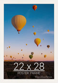 wallsthatspeak 22x28 White Picture Frame for Posters and Puzzles