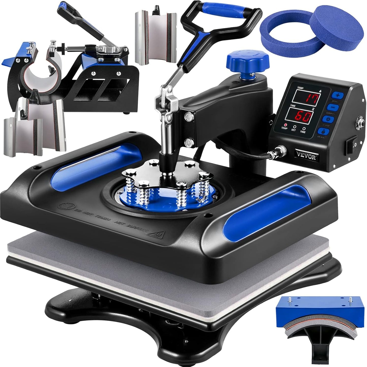 VEVOR 8 in 1 Heat Press Machine for T-Shirts and Mugs