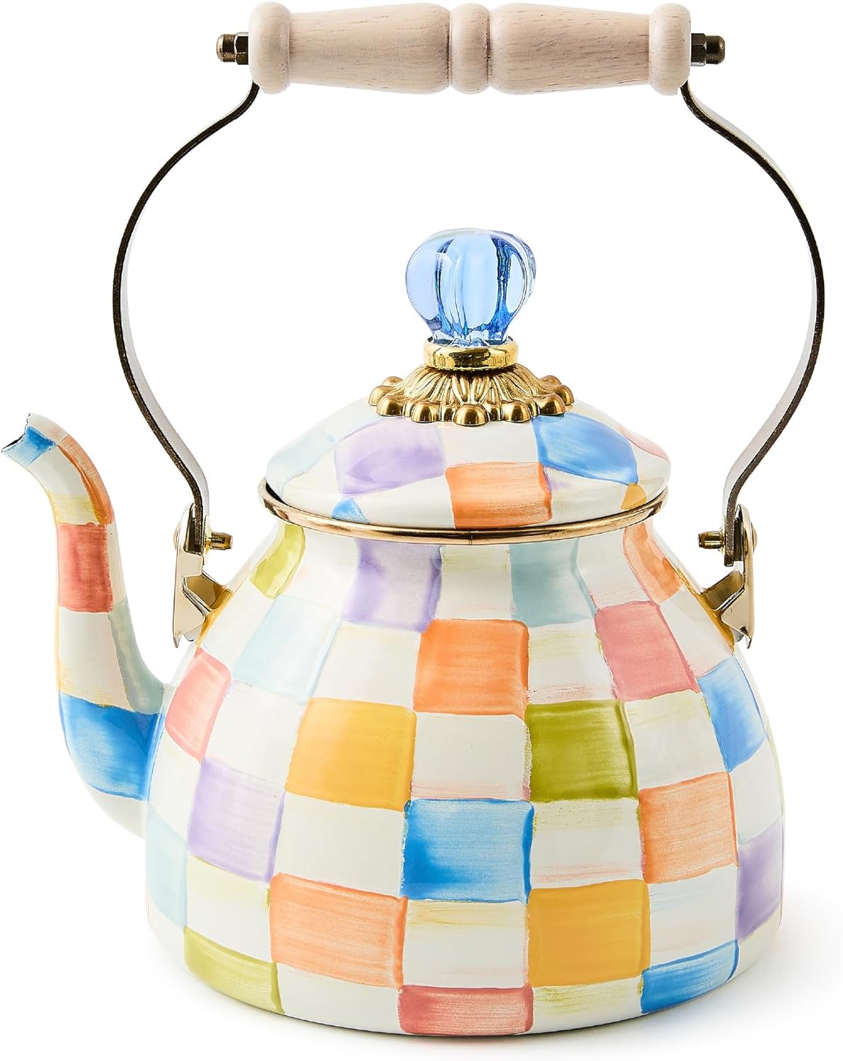Unique Enamel Tea Kettle for Stovetop by MacKenzie-Childs