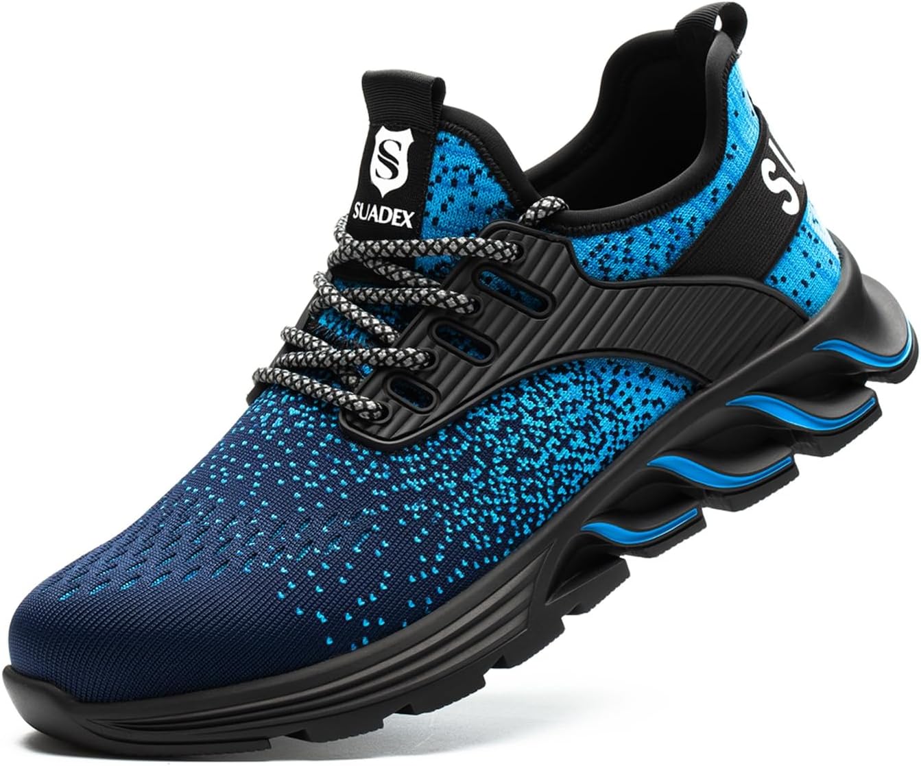 SUADEX Steel Toe Sneakers for Men Women - Comfortable Work Shoes