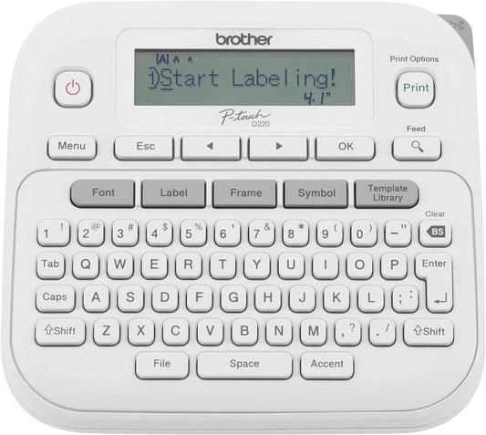 Brother PTD220 Label Maker | Easy TZe Tape Printing