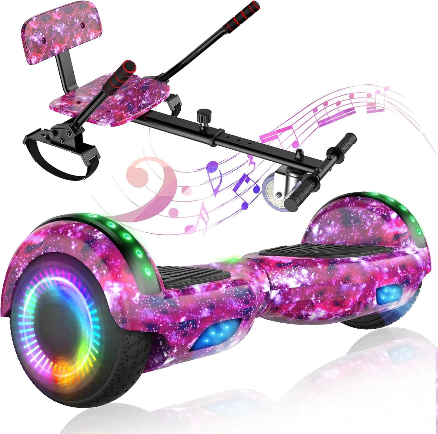 UNI-SUN Scooter Seat Attachment for Kids and Adults with LED Lights
