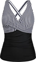 Underwire Tankini Top Twist V Neck for Big Busted Women - Tummy soft