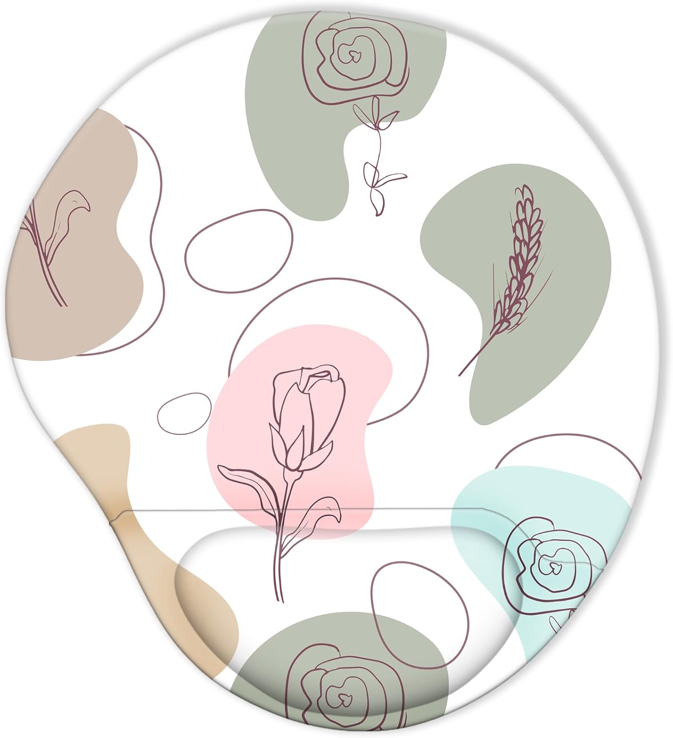 Pain-Relief Ergo Mouse Pad - Rose Fantasy