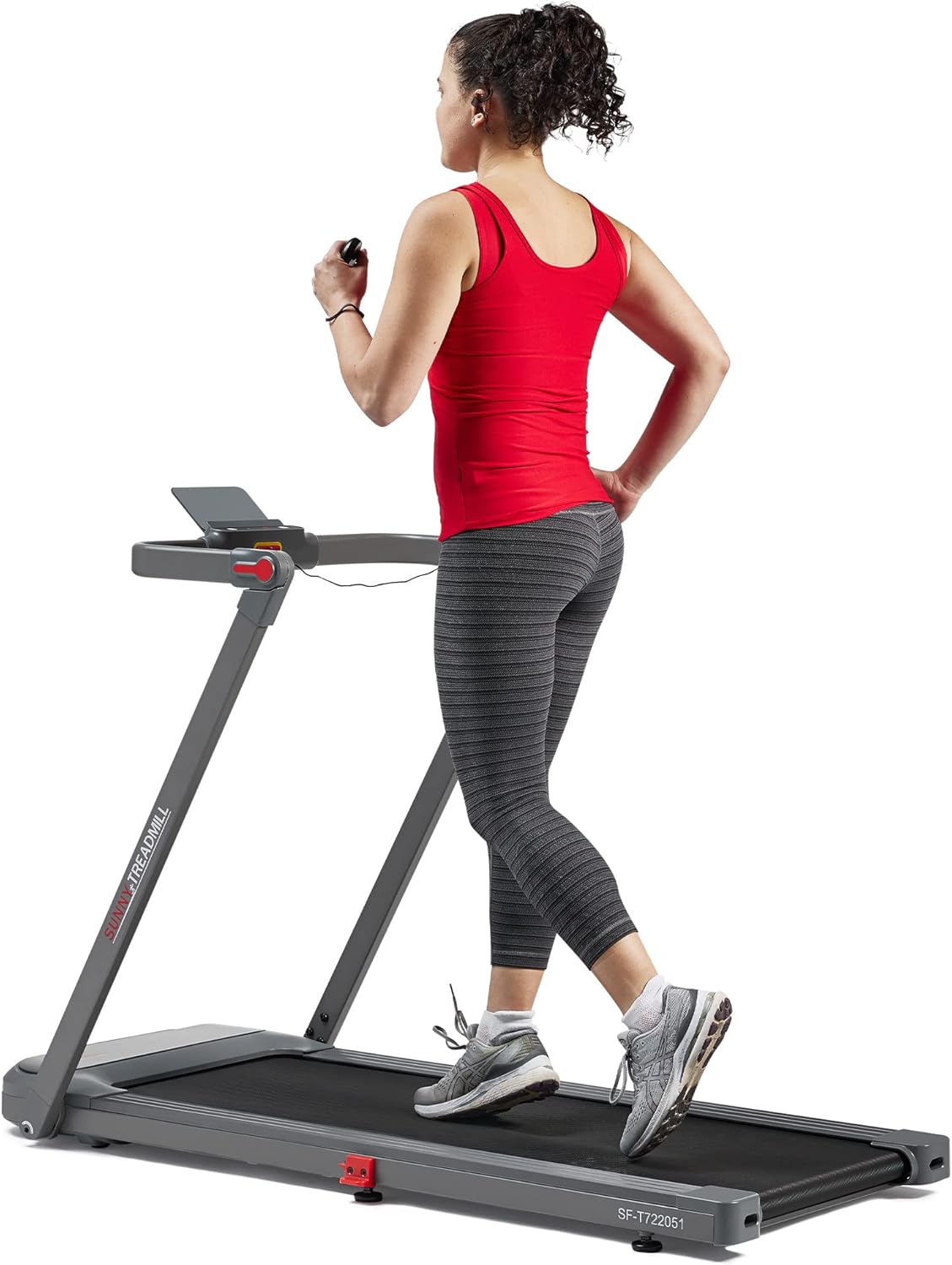 Sunny Health Foldable Treadmill, Dual Mode, Bluetooth