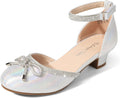 DREAM PAIRS Girls Dress Shoes with Closed Toe Low Heels