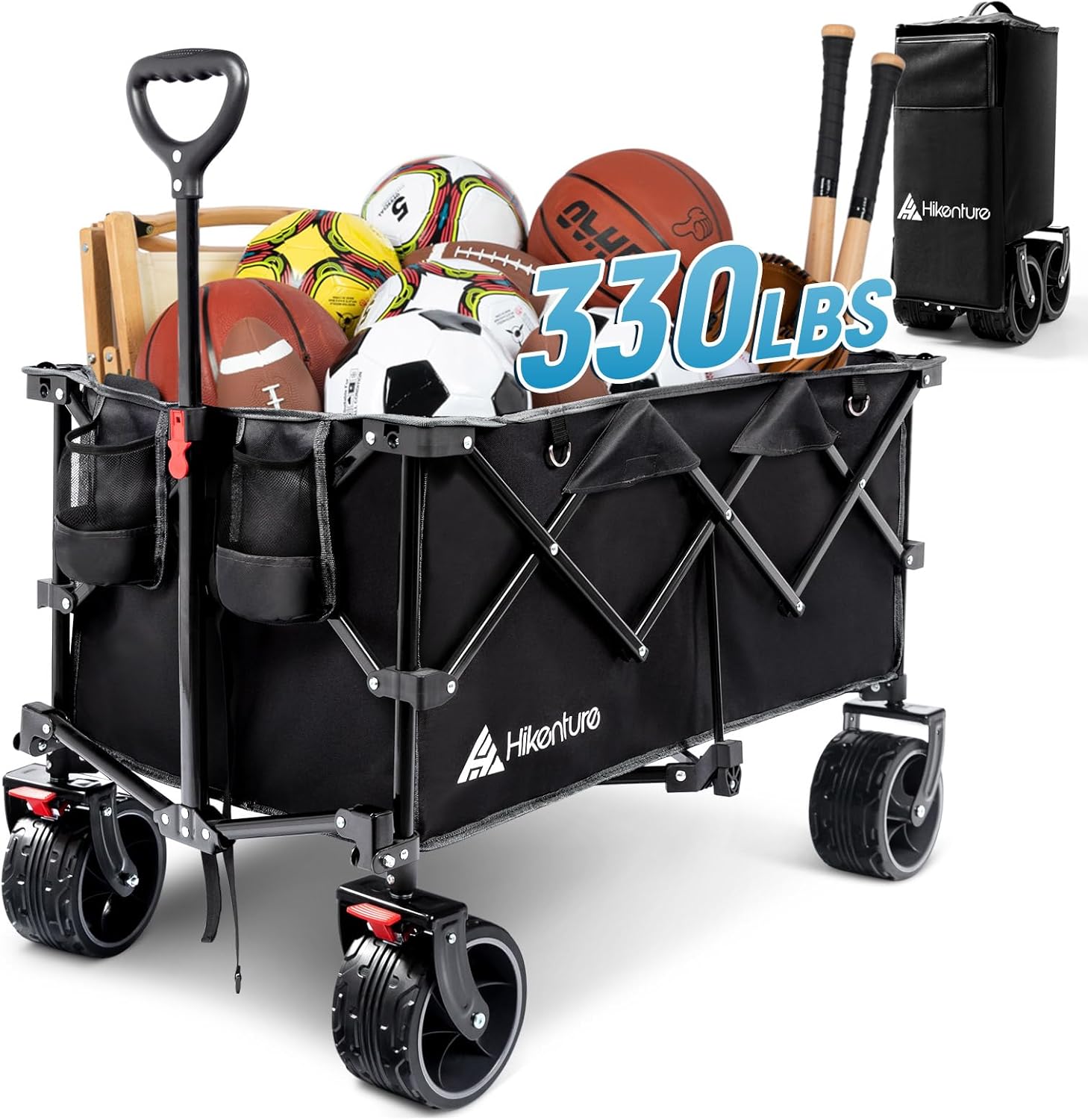 Hikenture Collapsible Wagon Cart for Beach and Outdoor Use