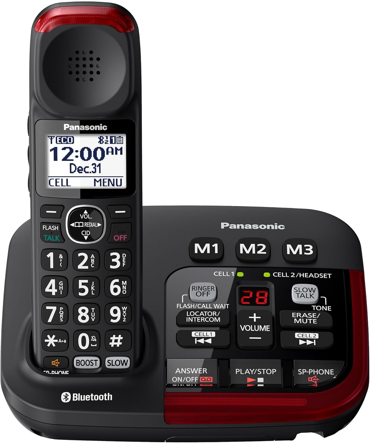 Panasonic Amplified Cordless Phone with Slow Talk Feature