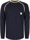 BOCOMAL FR Crew Neck Long Sleeve Work Shirt - Lightweight Flame Men's