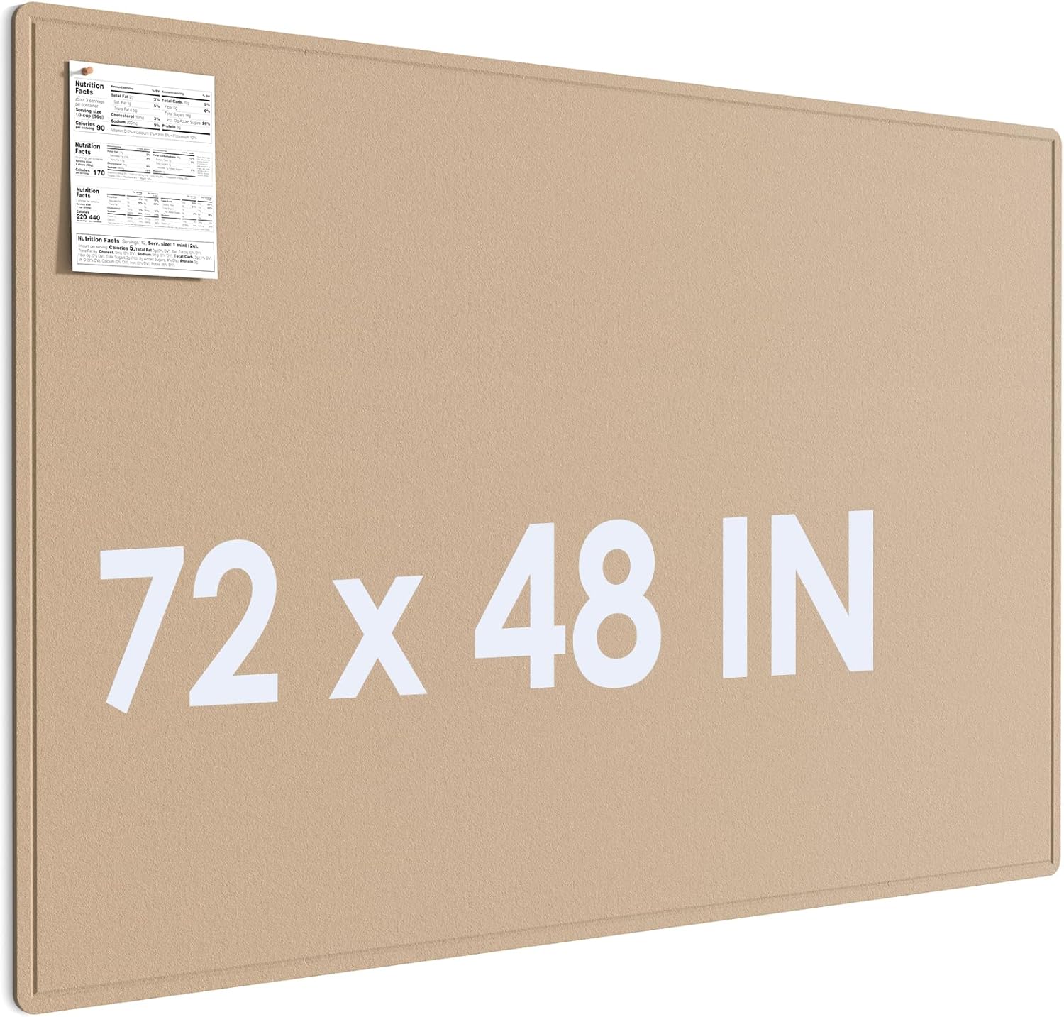 MaxGear Extra Large Bulletin Board 72in x 48in for Home Office