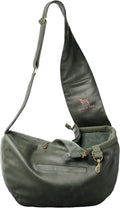 Dog Sling Carrier for Small Dogs 5-18lb - Comfortable Vegan Leather