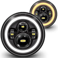 TRUE MODS 7-inch H6024 LED Headlights for Jeep Wrangler JKU - Bright