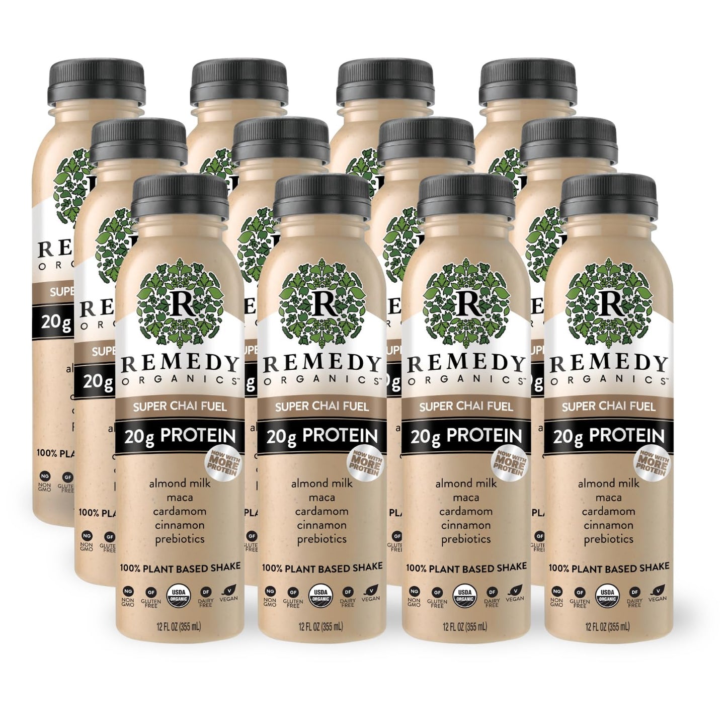 Remedy Organics Super Chai Fuel Protein Shakes 12-Pack