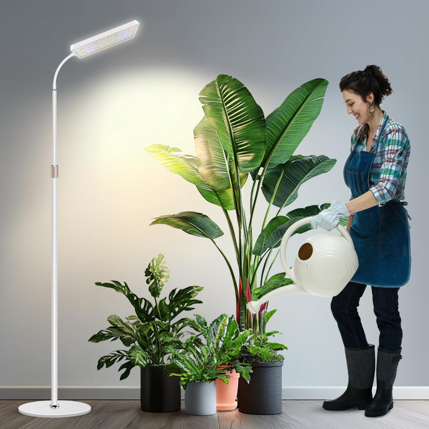 Wiaxulay Grow Lights for Indoor Plants - Full Spectrum Floor Light