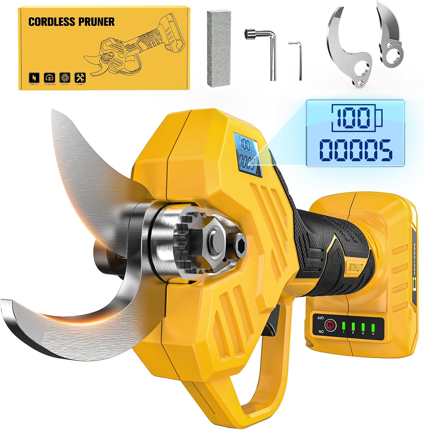 Pruning Shears for DeWalt 20V Battery - Cordless Electric Pruner