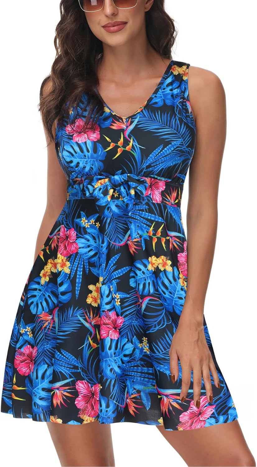 Kate Kasin Women's Two Piece Swimsuits for Tummy Control Style