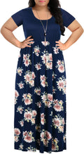 Plus Size Maxi Dress Chevron Print for Curvy Women - Flattering Fit is