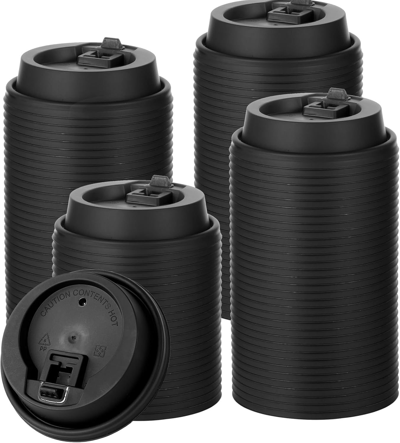 JOLLY CHEF 500 Pack Disposable Coffee Cup Lids for All Sizes